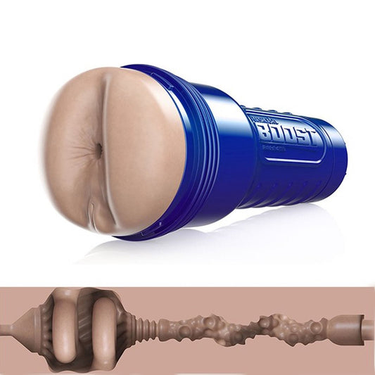 Fleshlight Boost Blast: a reusable, flesh-toned female masturbator for pleasure and exploration.