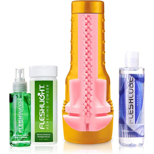 The Fleshlight Stamina Value Pack, a complete set for enhanced sexual pleasure and stamina.