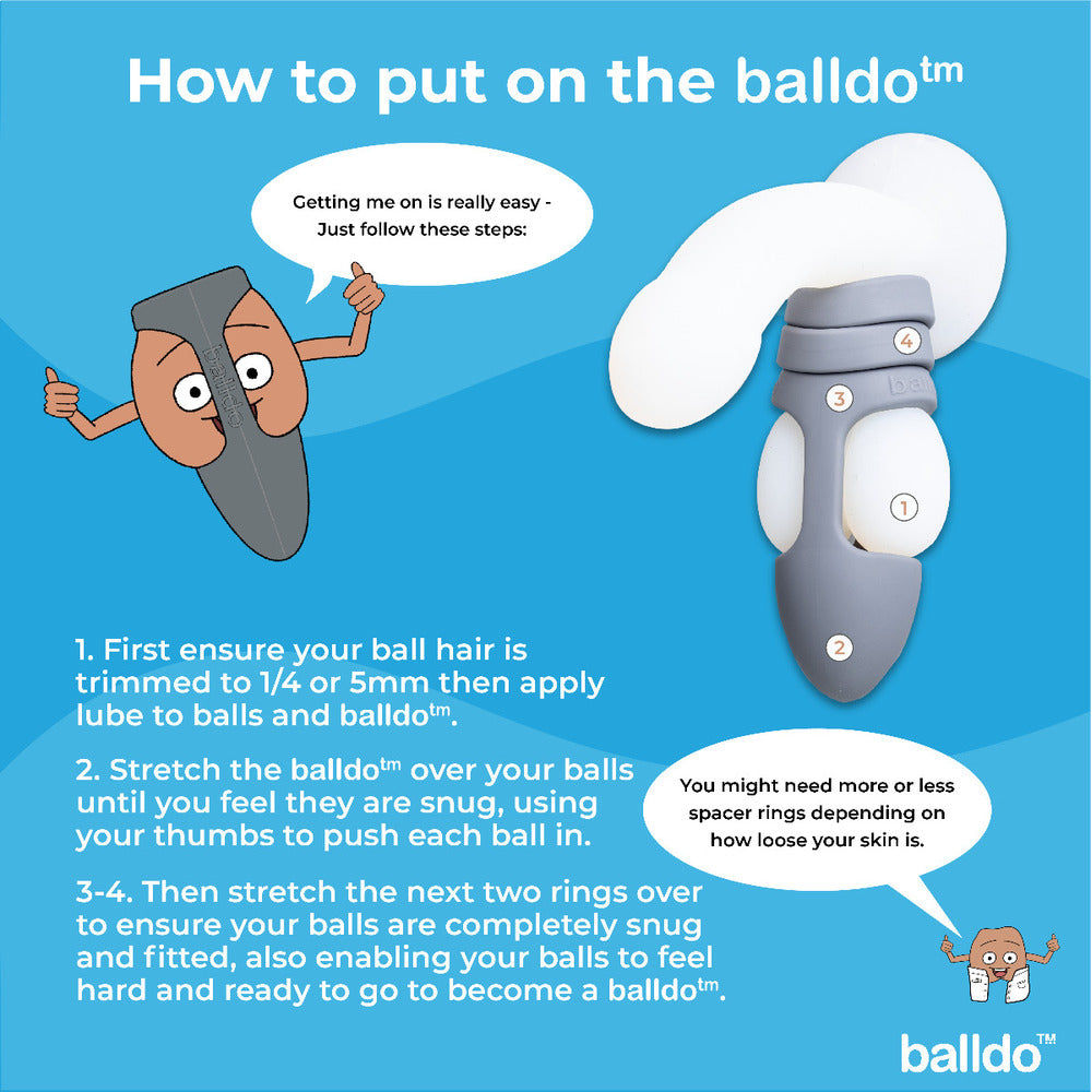 Steel grey balldo, a textured penis sleeve for enhanced pleasure, from various toy brands.