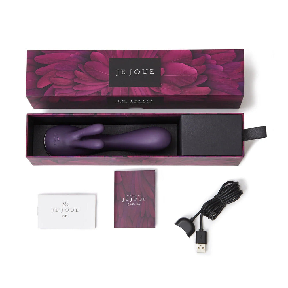 Luxury vibrator with a rabbit-shaped head for g-spot stimulation, sleek and pleasure-focused.
