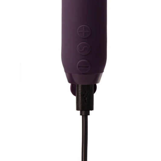 Purple je joue duet multi-textured bullet vibrator, a small and discreet pleasure toy.