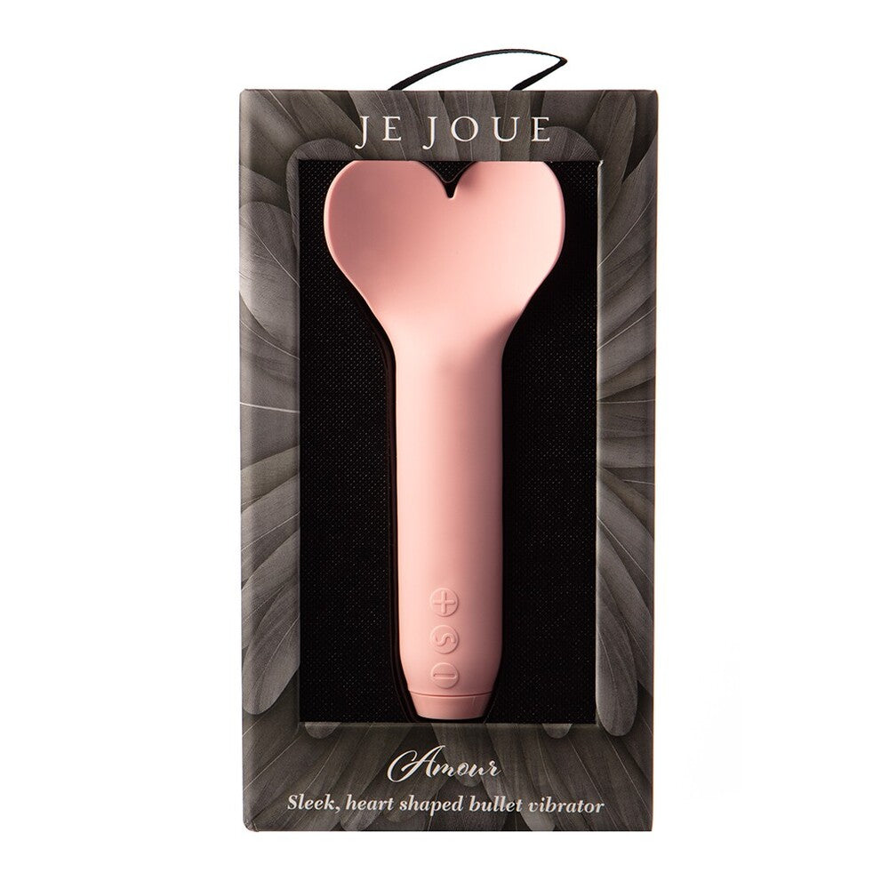 Close-up of the Je Joue Amour bullet vibrator, a small, sleek pleasure toy.
