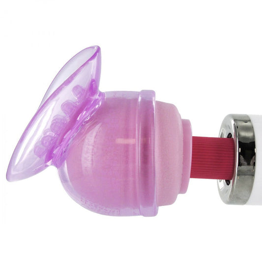 Lily pod attachment for a stimulating wand massager, made by XR Brands.