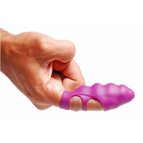 A purple finger vibe for targeted pleasure, perfect for exploring your erogenous zones.