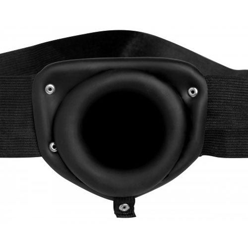 Inflatable, hollow strap-on dildo with a realistic texture, ready for adventurous play.