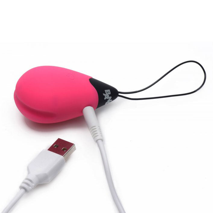 A pink, egg-shaped vibrator made from smooth silicone, a discreet pleasure toy.