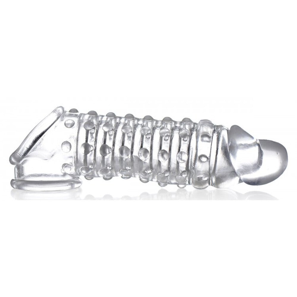 clear penis enhancer sleeve from size matters, adds 1.5 inches to length