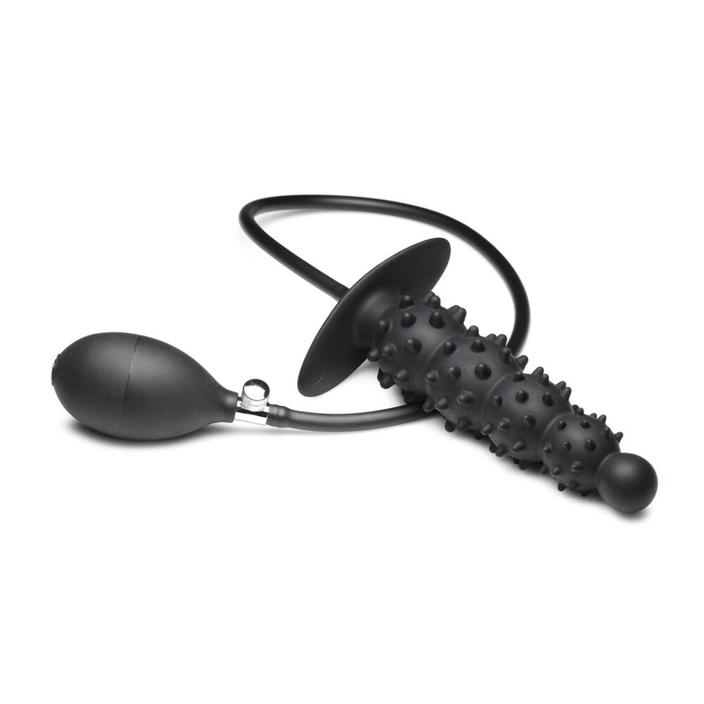 Master Series ass puffer inflatable anal plug with a textured, nubbed surface.