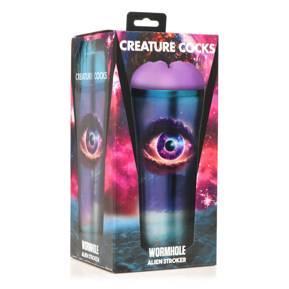 An otherworldly alien masturbator with a textured interior for solo sensual pleasure.