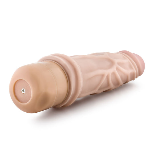 Blush Novelties vibrating cock ring, a textured stimulator for enhanced pleasure during sex.