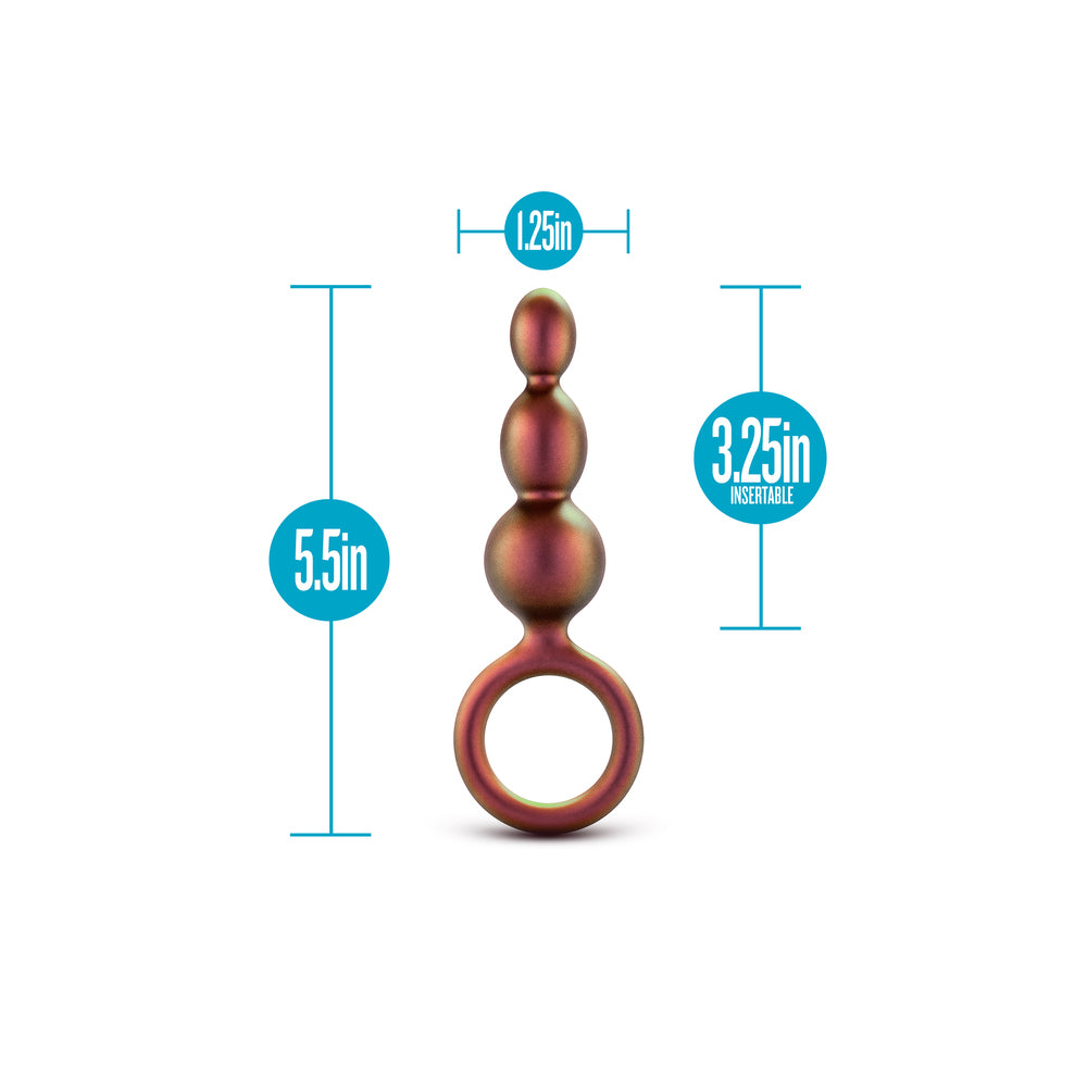 A beaded butt plug from Blush Novelties featuring looped matrix design for anal adventures.