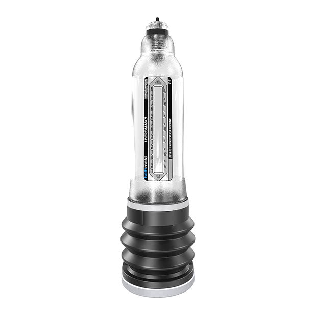 bathmate hydromax 7 crystal clear penis pump; transparent hydro-vacuum device for penis enhancement