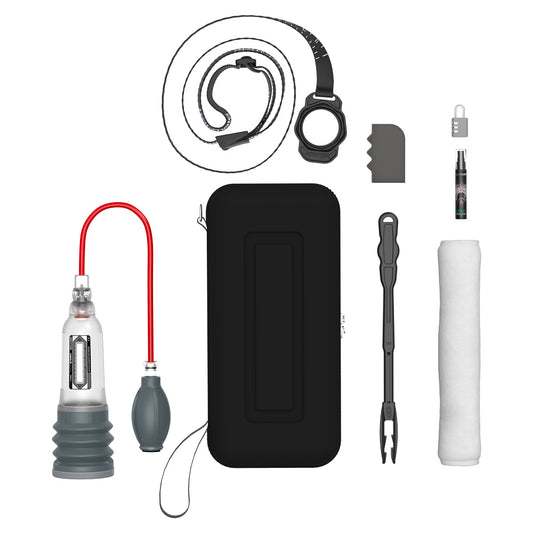 Bathmate Hydroxtreme 5 crystal clear penis pump for penis development, transparent plastic