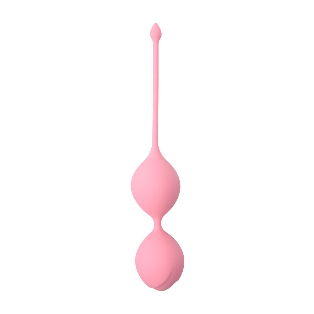 Dream Toys 'See You In Bloom' pink orgasm balls for pleasure, smooth finish and weighted feel.