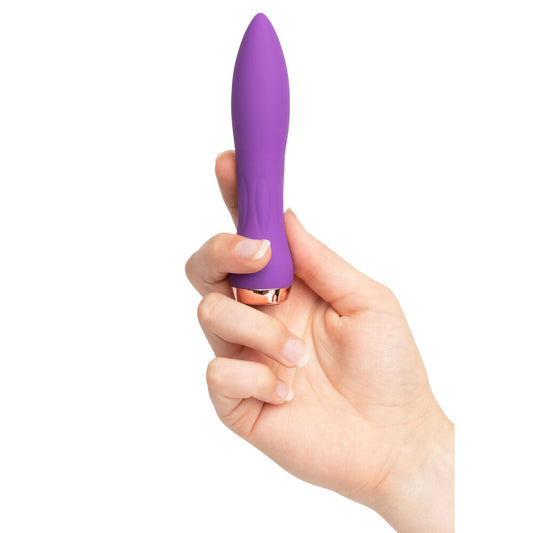 Purple silicone bullet vibrator from Nu Senseuelle, a small and discreet personal massager.