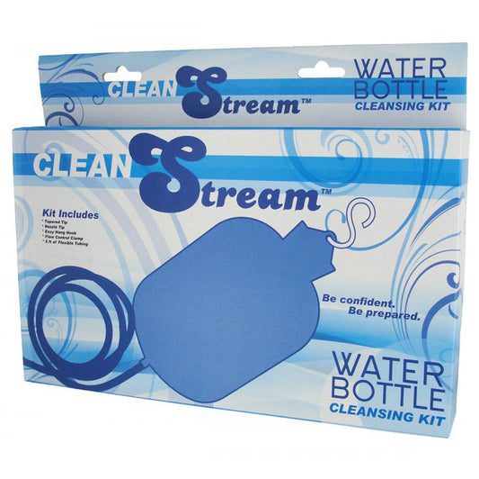 Clean Stream water bottle cleansing kit, showcasing brushes and cleaning tools for hygiene.