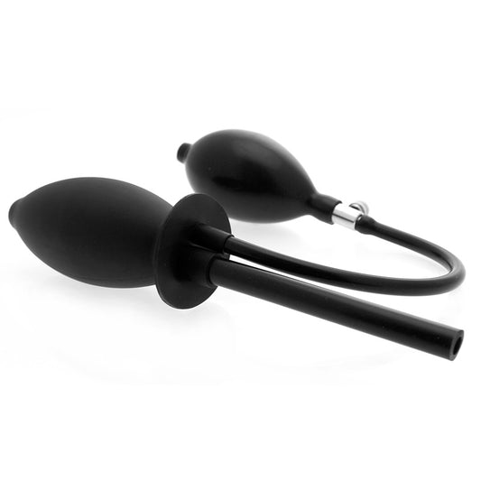 clear inflatable enema plug from clean stream, designed for personal hygiene routines