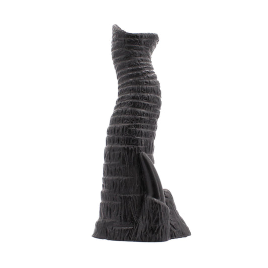 Purple, textured djumbo dildo from various toy brands, a fun addition to any collection.