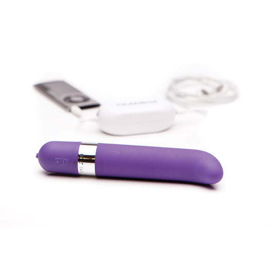 Purple ohmibod freestyle g vibrator remote control toy for internal stimulation.
