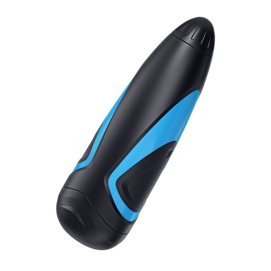 Satisfyer men pleasure stroker masturbator, flesh coloured with ribbed texture for enhanced stimulation.