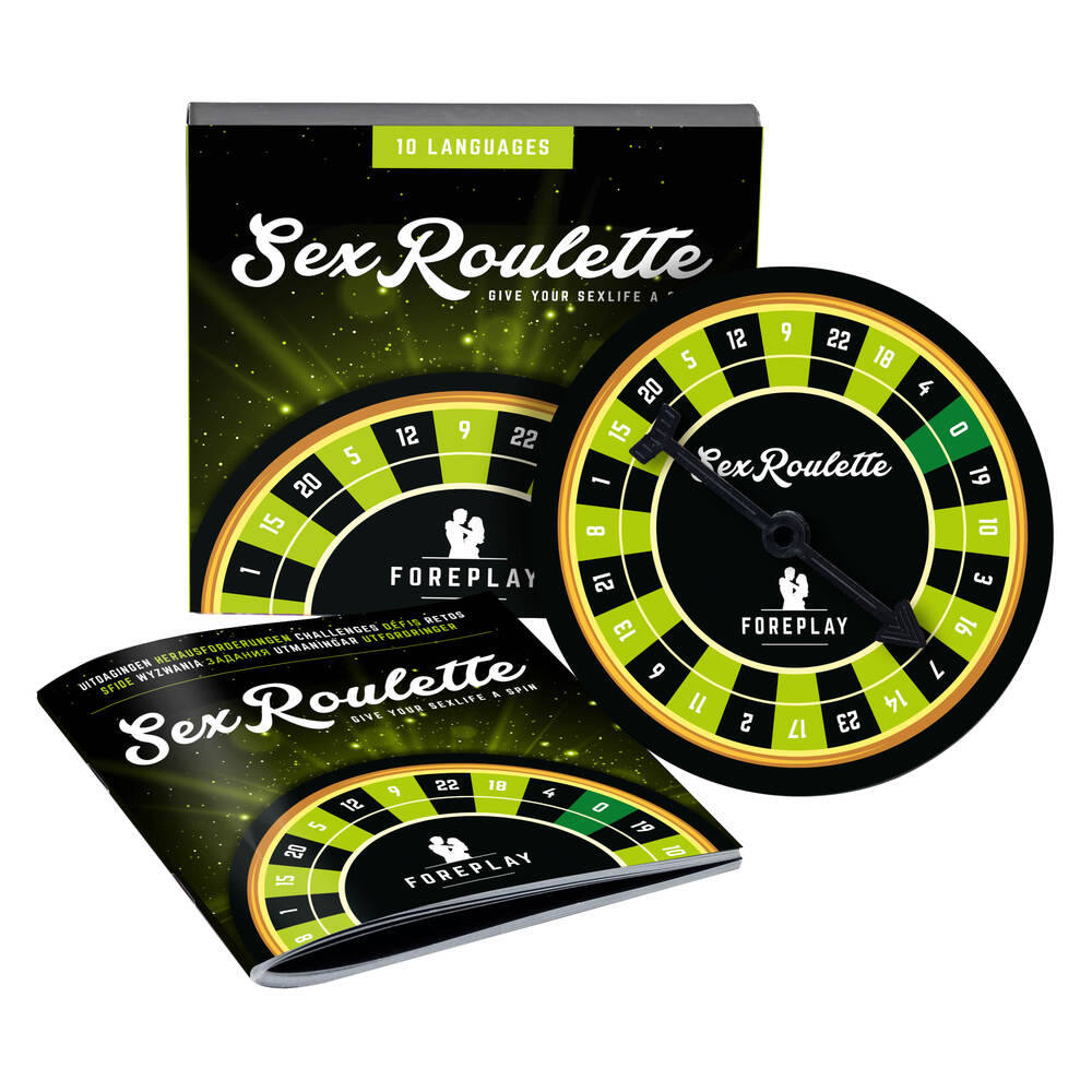 Foreplay sex roulette game from various toy brands, promising a playful and adventurous night.