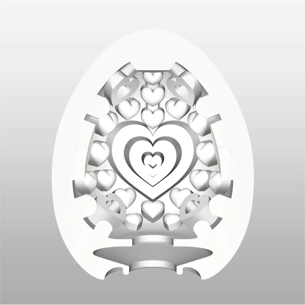 Tenga lovers egg masturbator, textured rubbery material, distinctive egg shape for personal pleasure