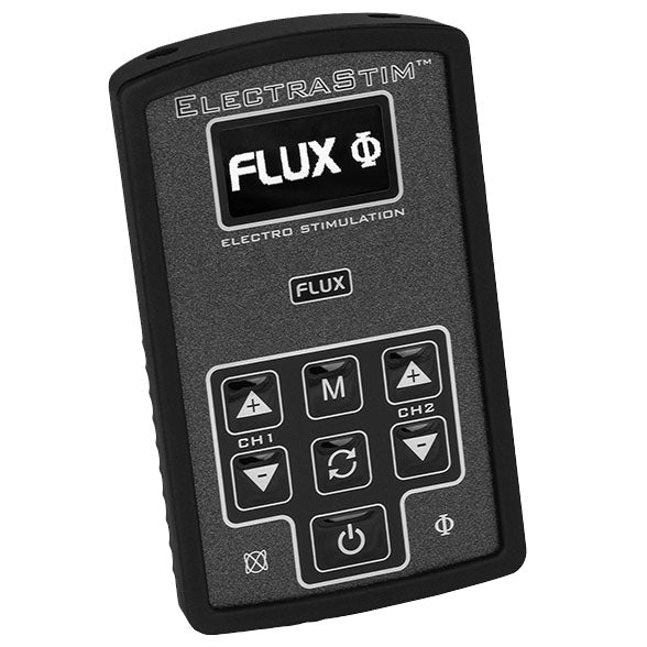 electrastim flux electro stimulator for electro sex stimulation, metal construction, silver finish