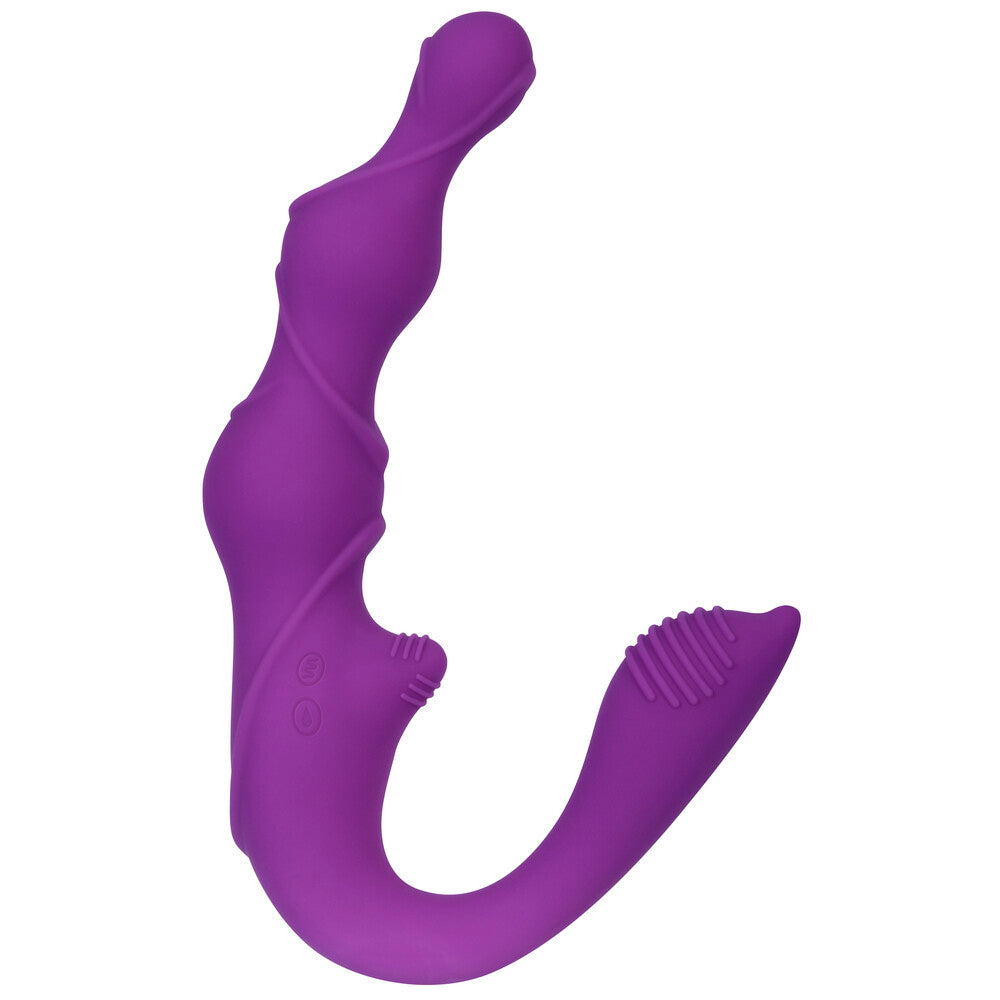 Evolved Come Together pink strapless strap-on sex toy, realistically shaped for partner play.