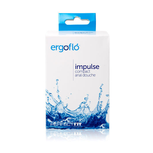 perfect fit ergoflo compact anal douche, clear plastic nozzle for personal hygiene