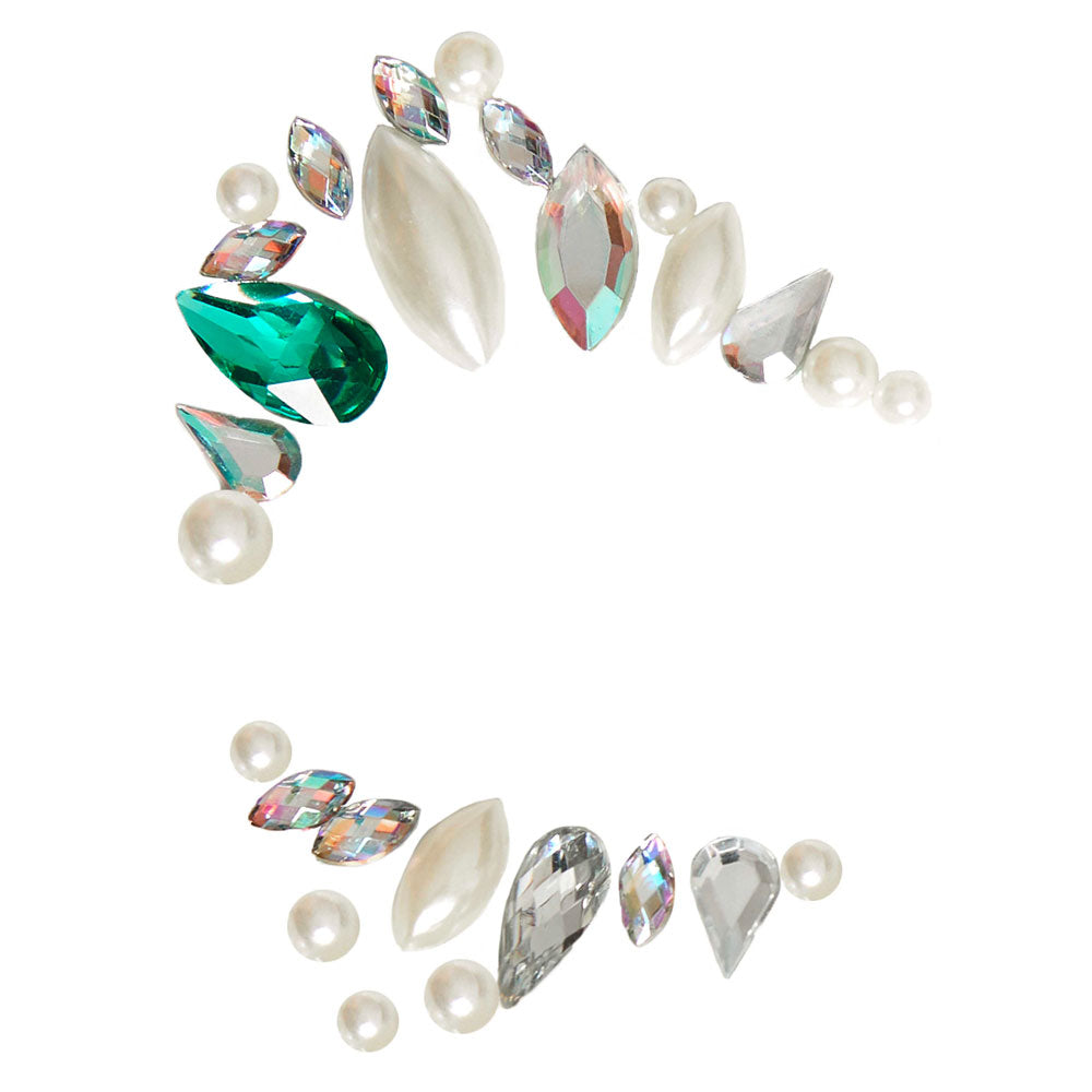 Arista eye jewels sticker, shimmering body jewellery for a touch of festival sparkle.