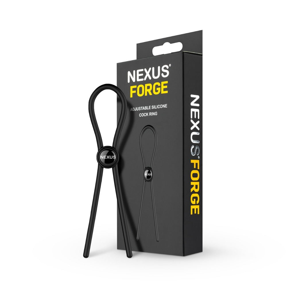 Nexus forge love ring, adjustable silicone cockring in a sleek, modern style, for pleasure.