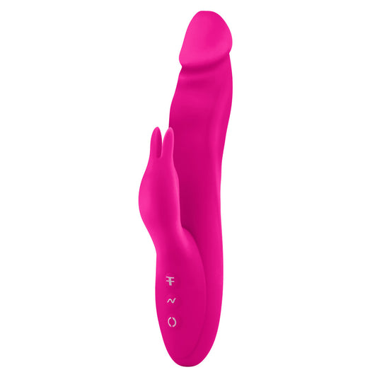 A pale pink bunny vibrator with a smooth finish, part of the bunny vibrators range.