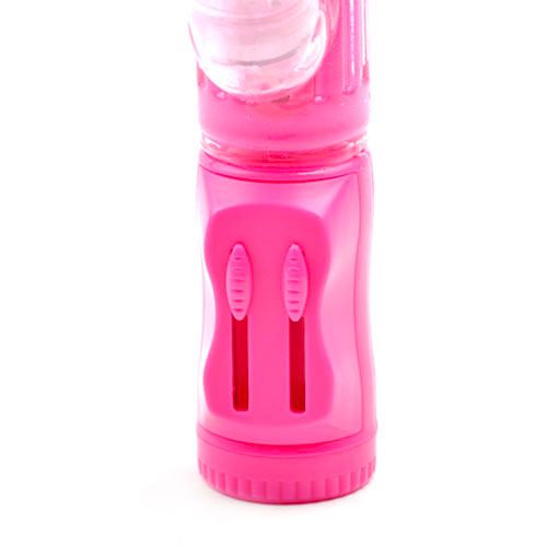 Basic pink rabbit vibrator for adults, a cute bunny-shaped pleasure toy.
