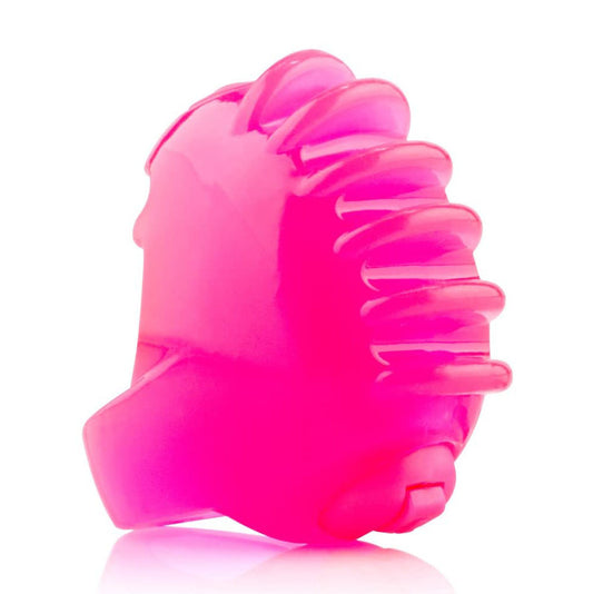 Screaming O FingO Tips fingertip vibe, a purple silicone pleasure enhancer for intimate exploration.
