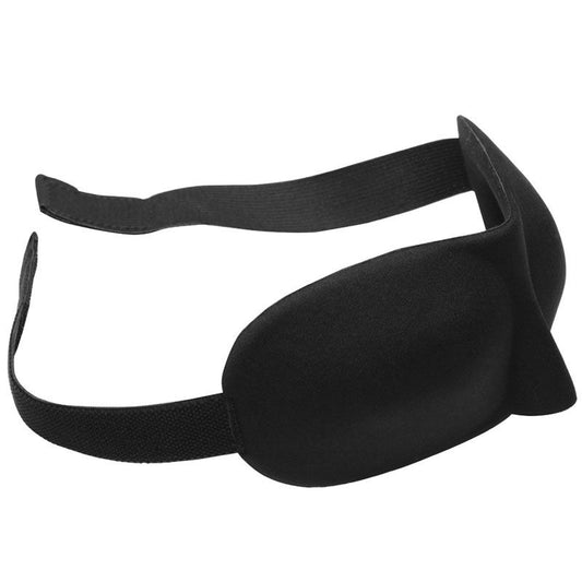 kink industries frisky deluxe black eye mask for bedroom roleplay and sleep