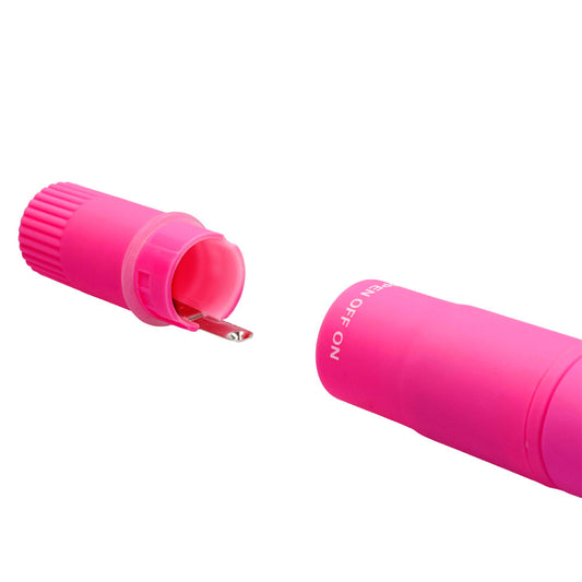 Pink pinpoint vibrator from Shots Toys for targeted clitoral stimulation, smooth finish