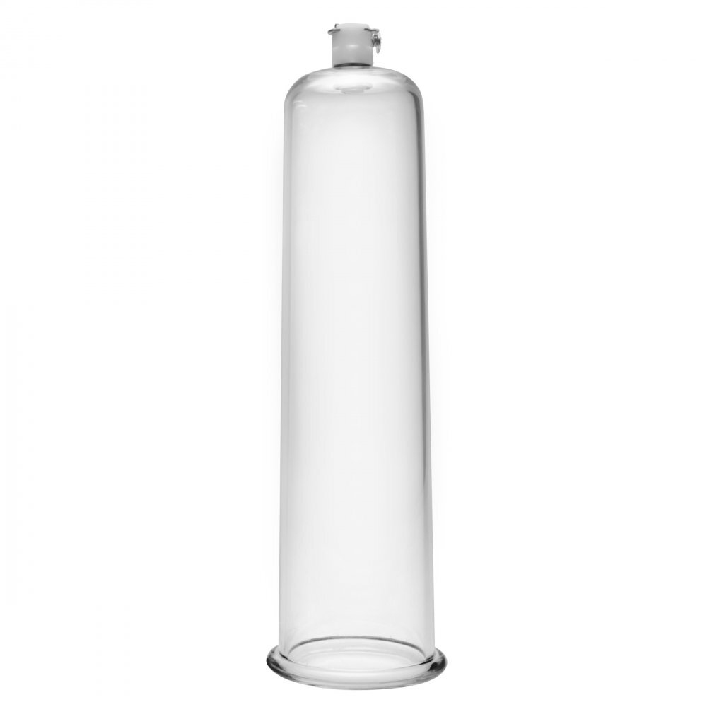 Large Size Matters penis pump kit showing clear cylinder and comfortable handle for enhancement.