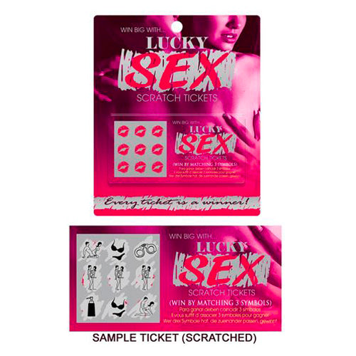 Kheper Games lucky sex scratch tickets, a naughty adult game for couples.