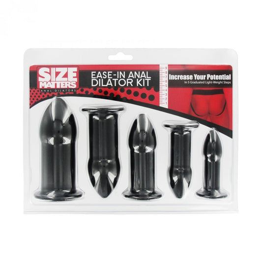 size matters ease in anal dilator kit with graduated sizes for comfortable stretching