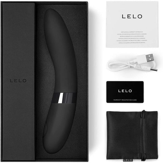Black lelo elise 2 g-spot vibrator, a dual-powered pleasure toy for intimate moments.
