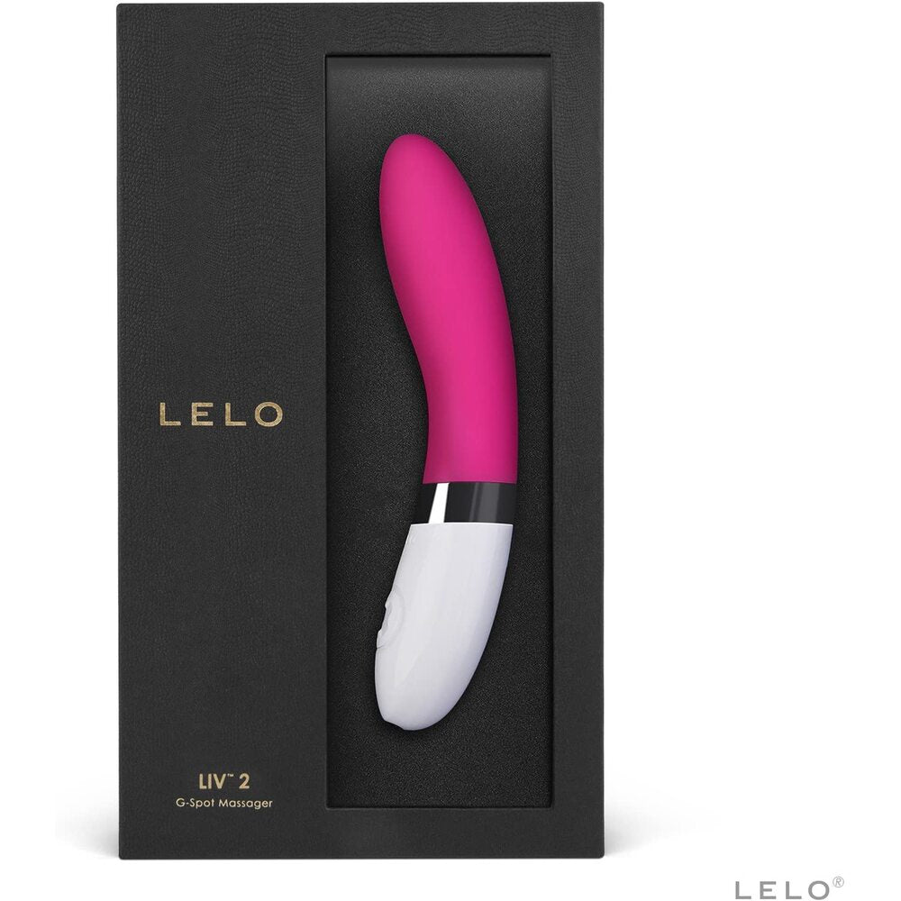 A cerise-coloured g-spot vibrator from lelo, featuring a smooth, ergonomic design for pleasurable use.