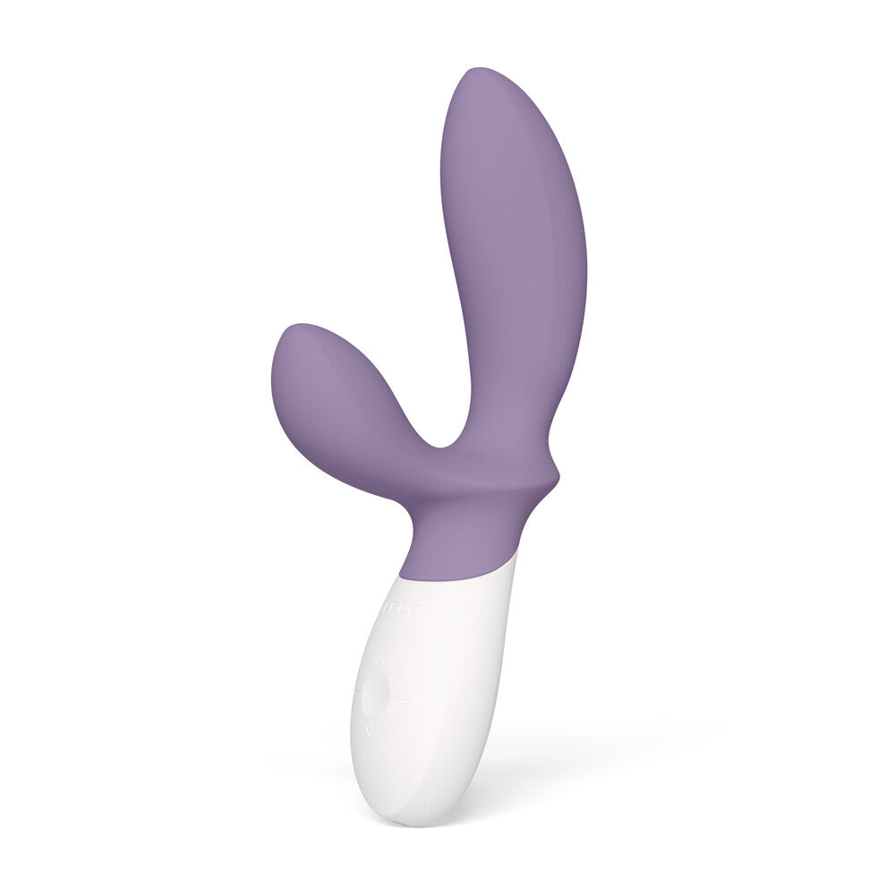 Violet-coloured lelo loki wave 2 prostate massager, showcasing smooth silicone and ergonomic design.