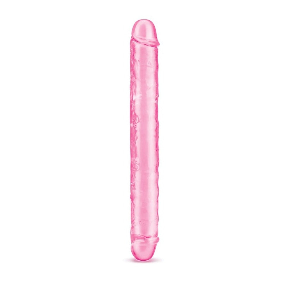 me you us ultra double dildo in pink, a dual-ended sex toy for couples.
