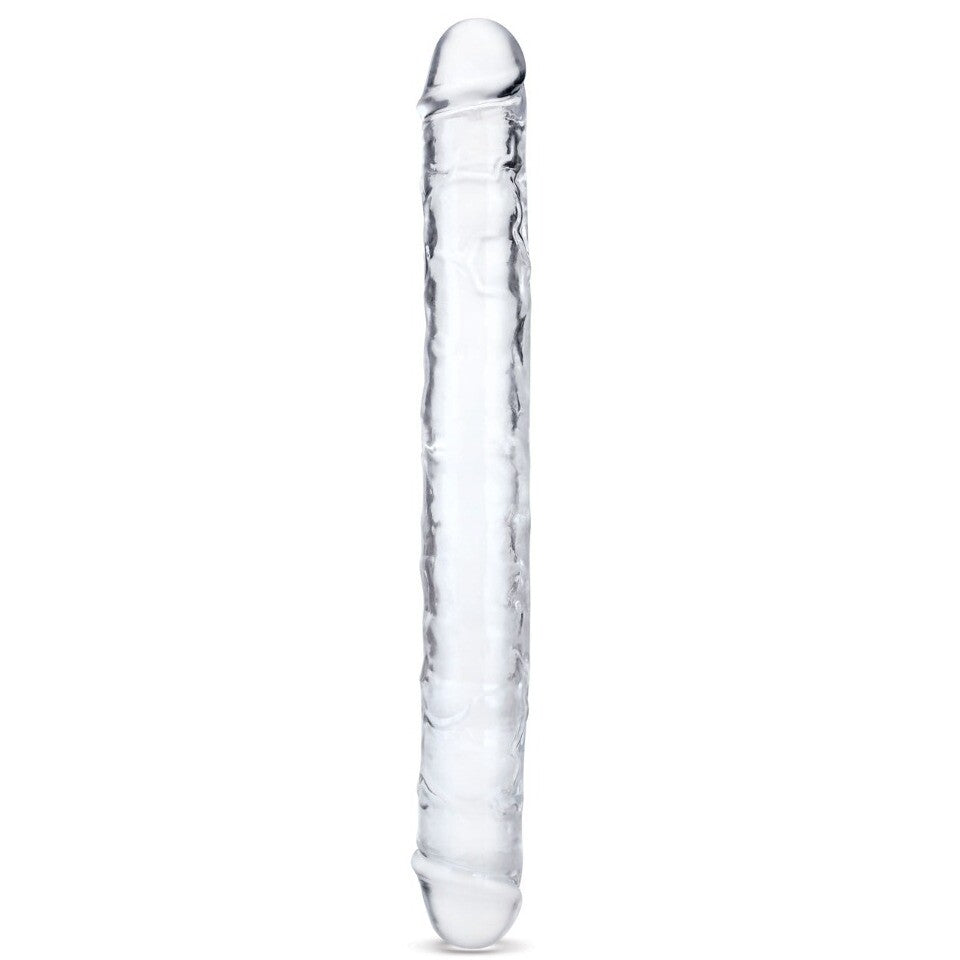 Me You Us ultra double dildo, 15 inches long, realistic skin tone, for shared pleasure.