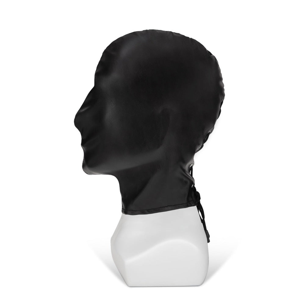 Me You Us full coverage hood, likely for wearing as a mask, fabric design.