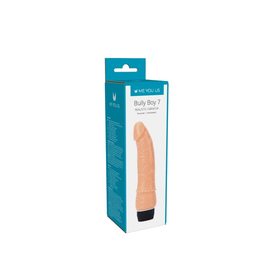 realistic flesh-toned penis vibrator with textured shaft, visible veins and a smooth head, designed for pleasure.