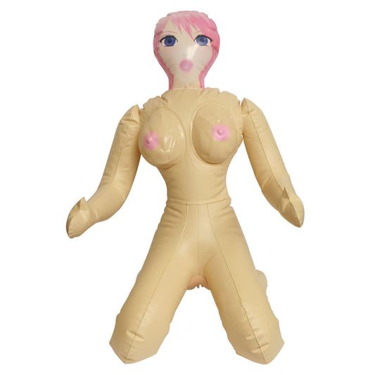 Nasswalk Toys lil barbi love doll with realistic skin, showing key female features.