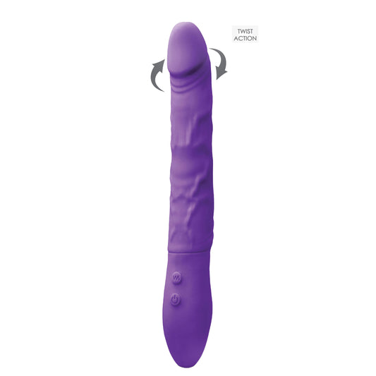 Petite purple rechargeable penis vibrator from NS Novelties. A discreet and stylish personal pleasure device.