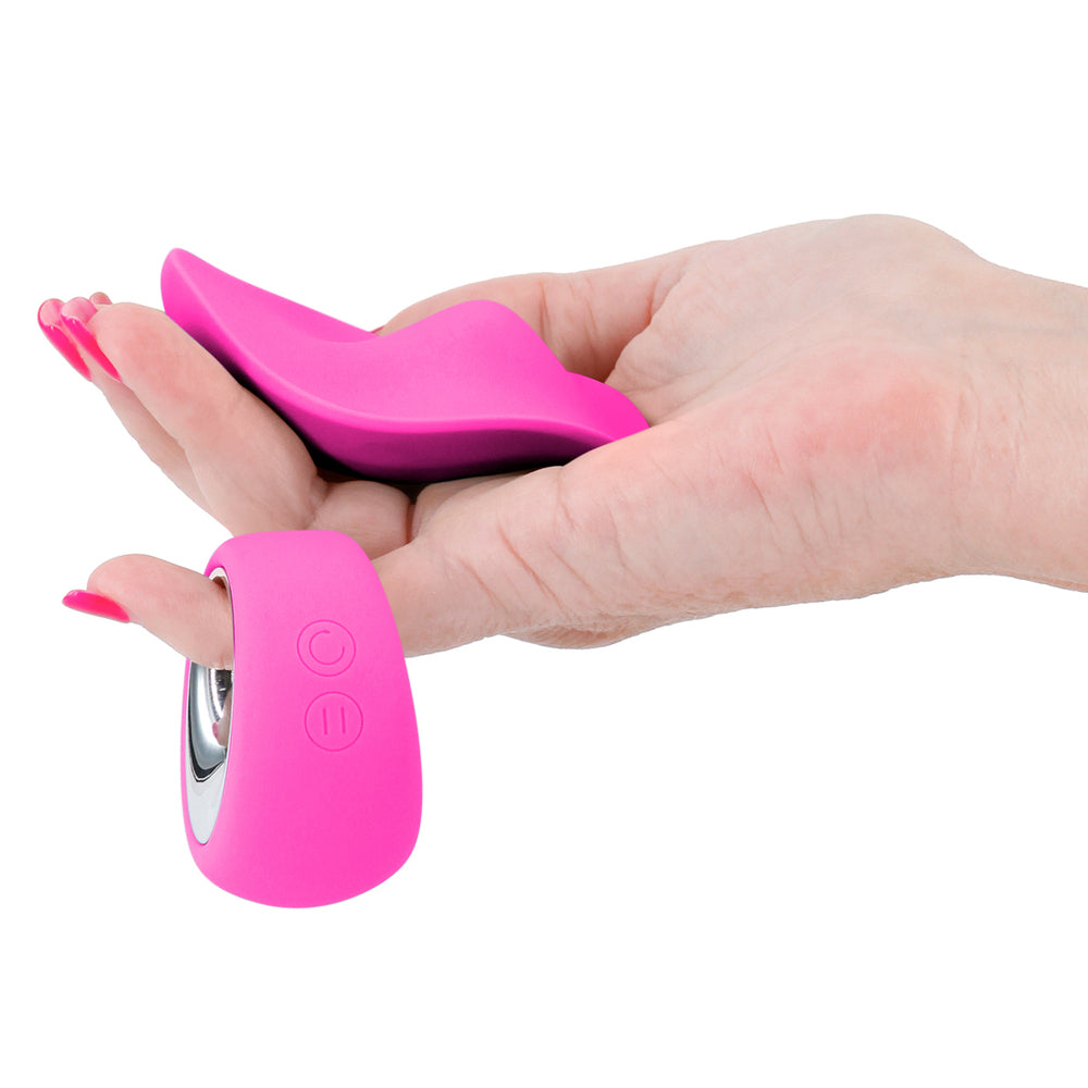 sugar pop leila panty vibe with remote control for discreet pleasure, coral pink finish
