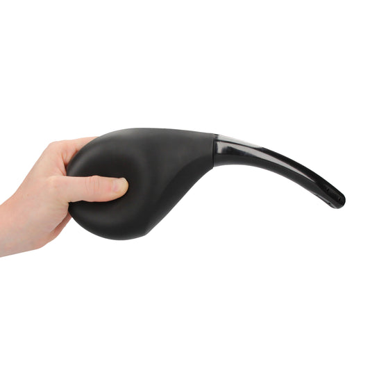 shots toys ouch intimate douche, black and silver, for personal hygiene use